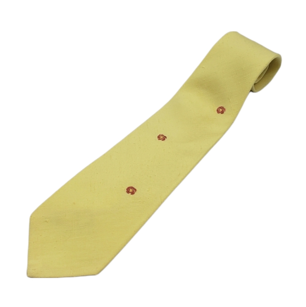 2/$15 Vintage Men's Yellow Silk Necktie Tie